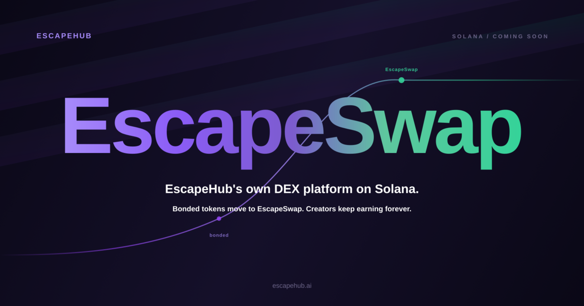 We're Building EscapeSwap: Our Own Exchange (DEX) So Creators Keep Earning Forever