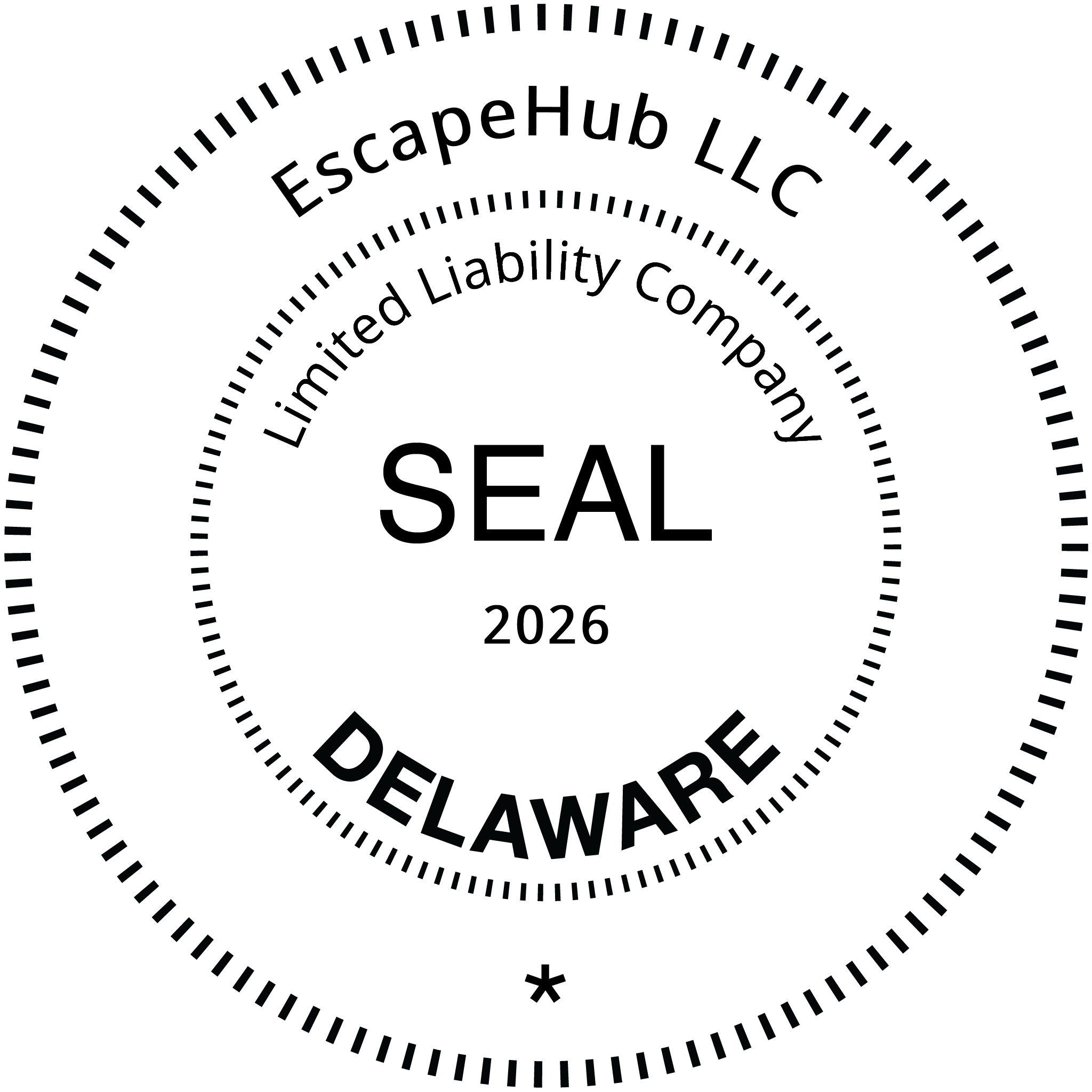 EscapeHub LLC Delaware corporate seal